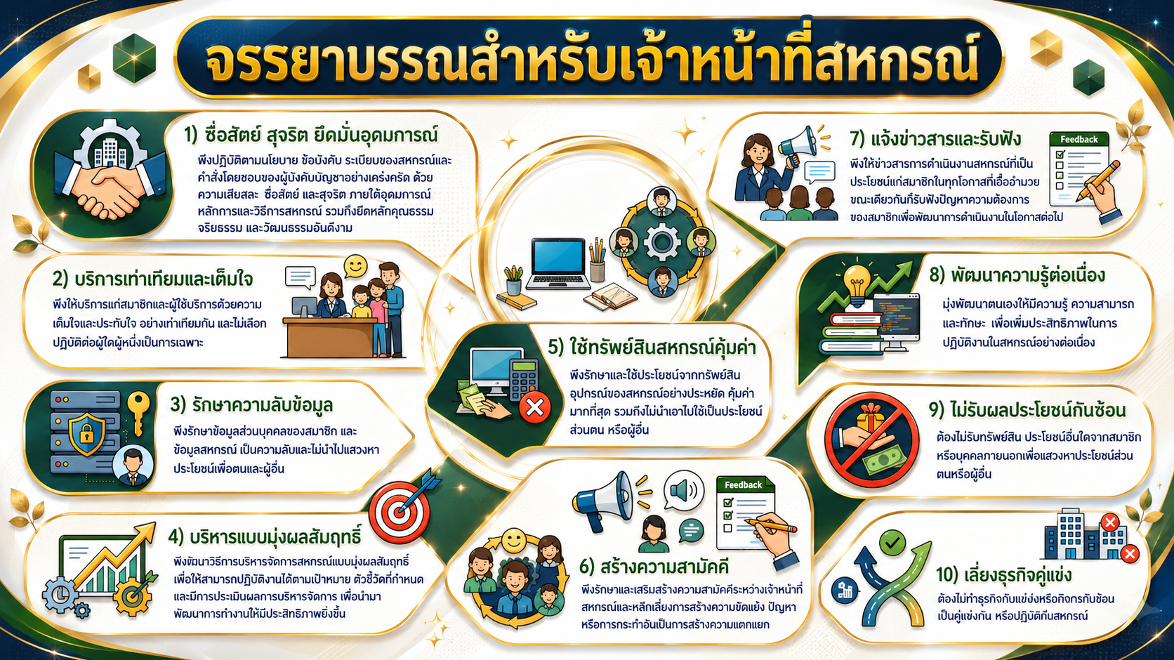 จรรยาบรรณสำรหรับเจ้าหน้าที่สหกรณ์